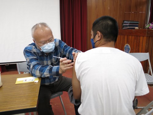 收容人注射新冠疫苗