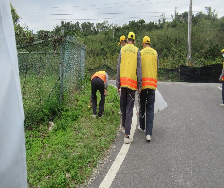 Our staff initiated cleaning up and sanitizing the environment in the nearby community