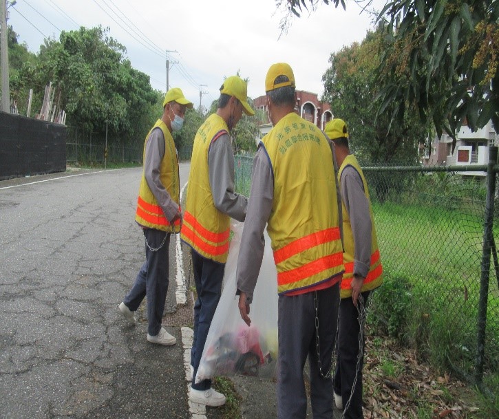Our staff initiated cleaning up the environment in the nearby community