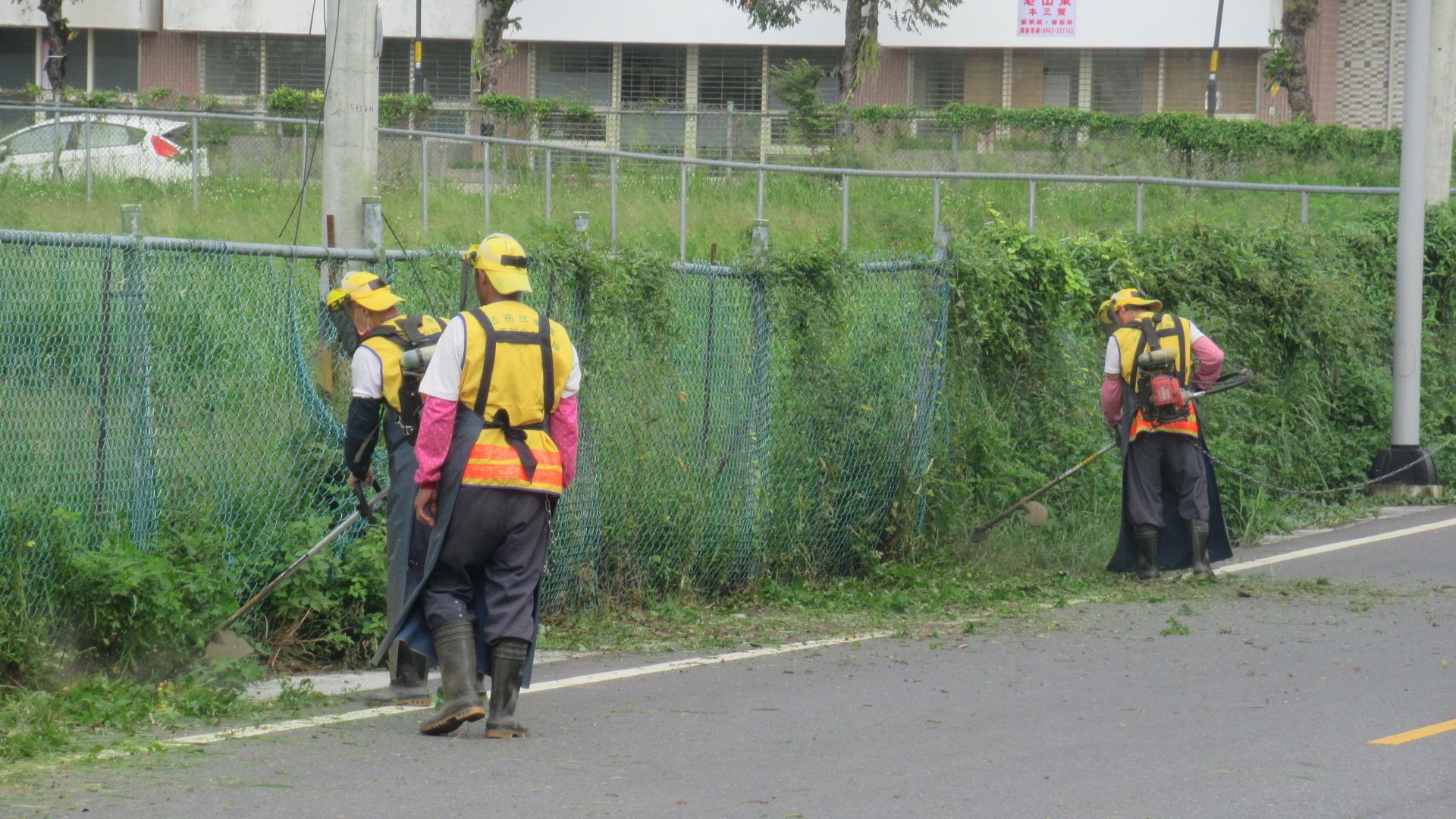 Our staff initiated  sanitizing the environment in the nearby community
