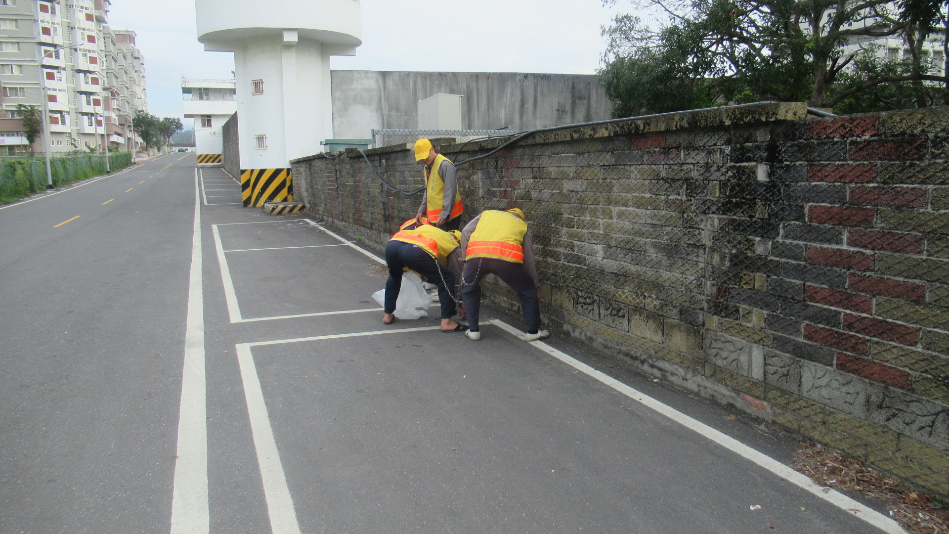 Our staff initiated cleaning up  the environment in the nearby community
