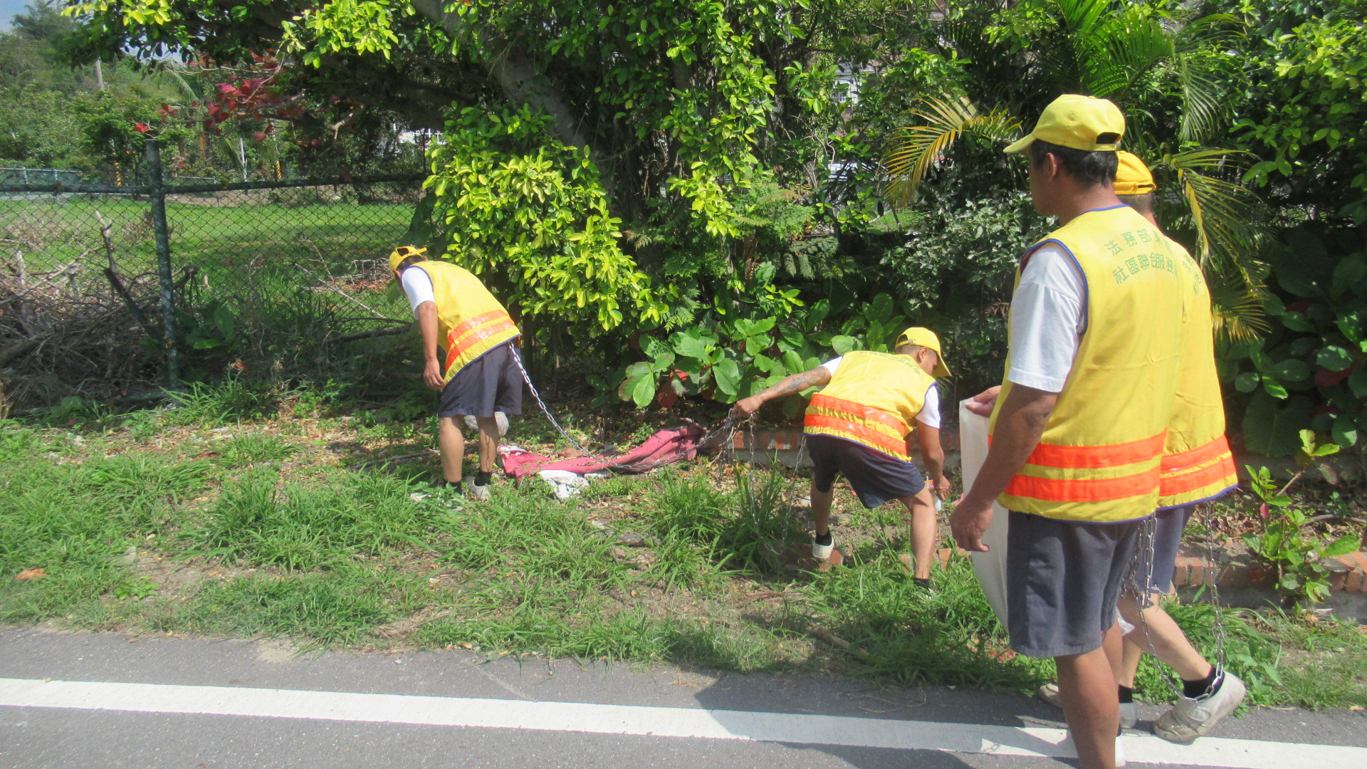 Our staff initiated sanitizing the environment in the nearby community