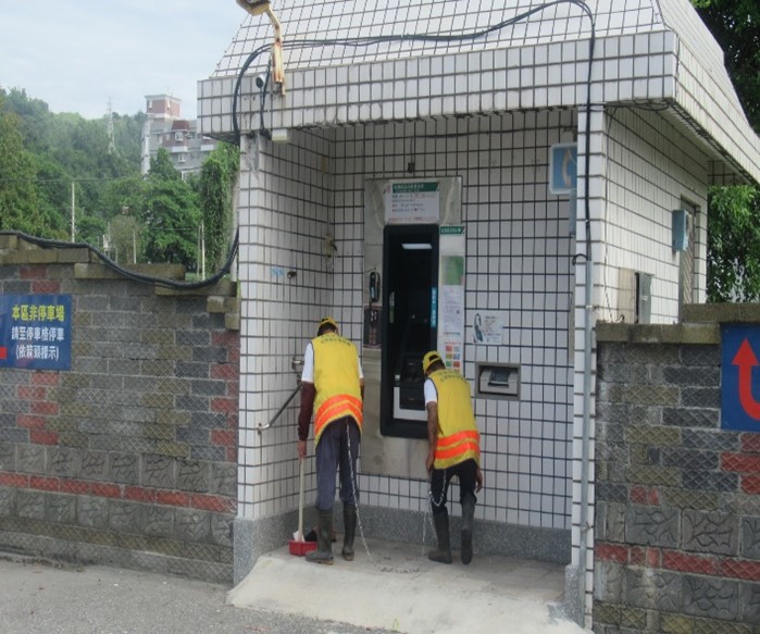 Our staff initiated sanitizing the environment in the nearby community
