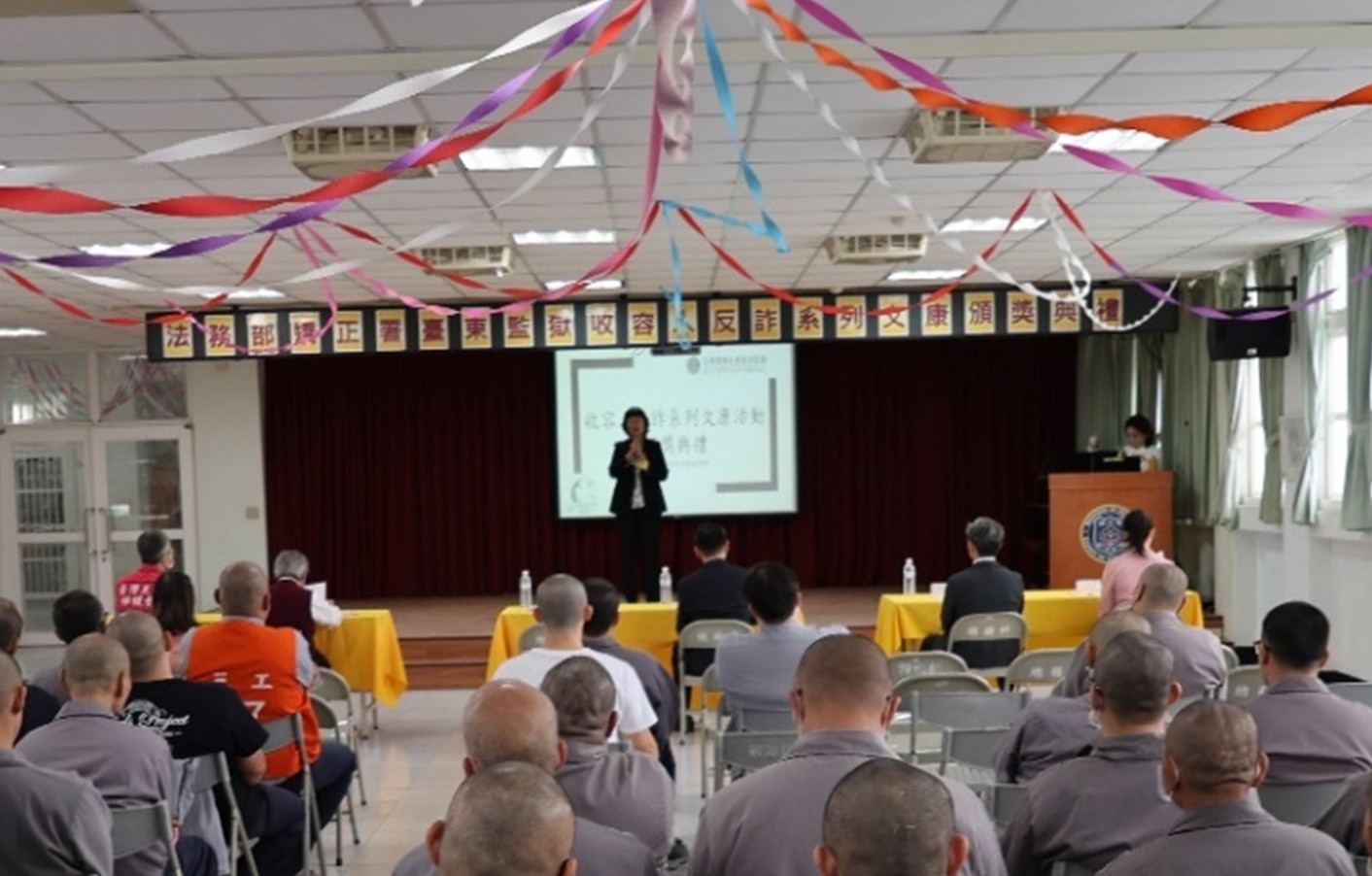 典獄長李宗莉致詞勉勵收容人