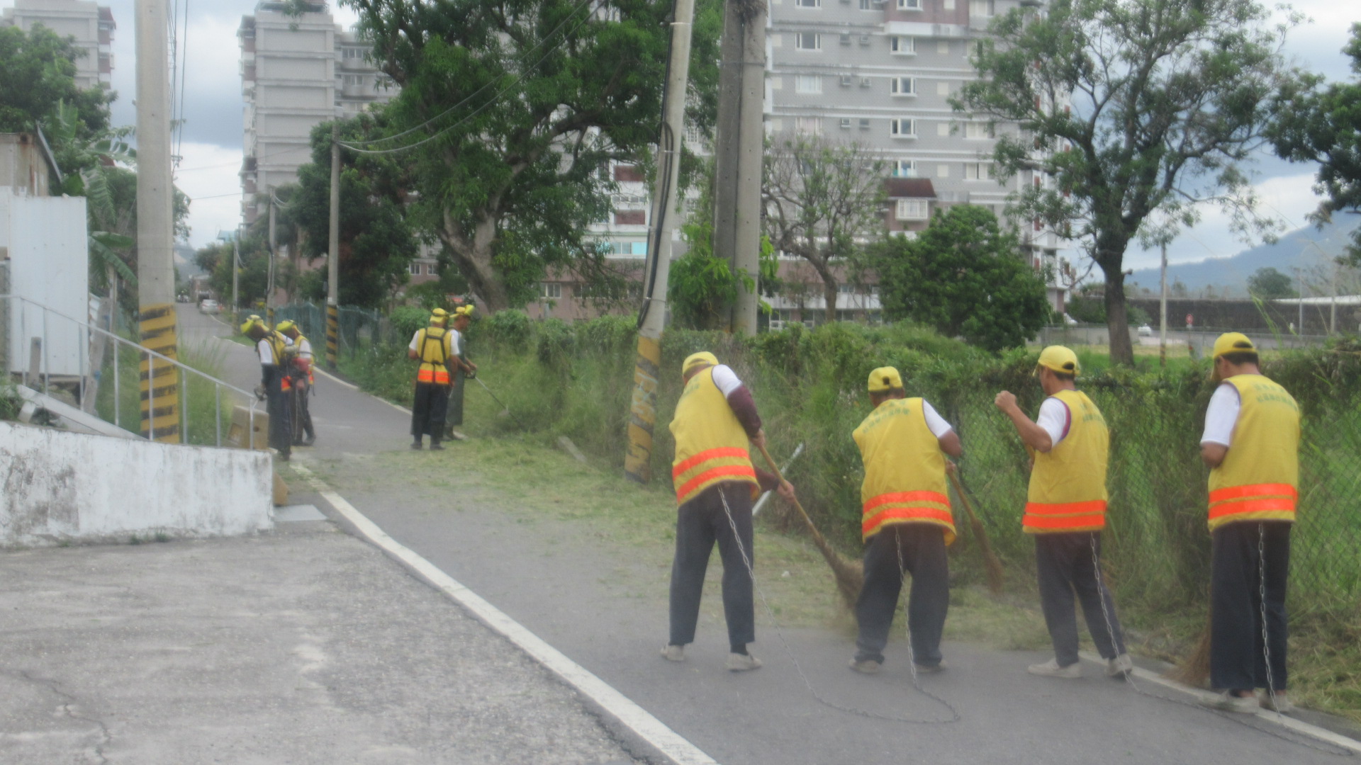 Our staff initiated cleaning up and sanitizing the environment in the nearby community on Dec. 2nd