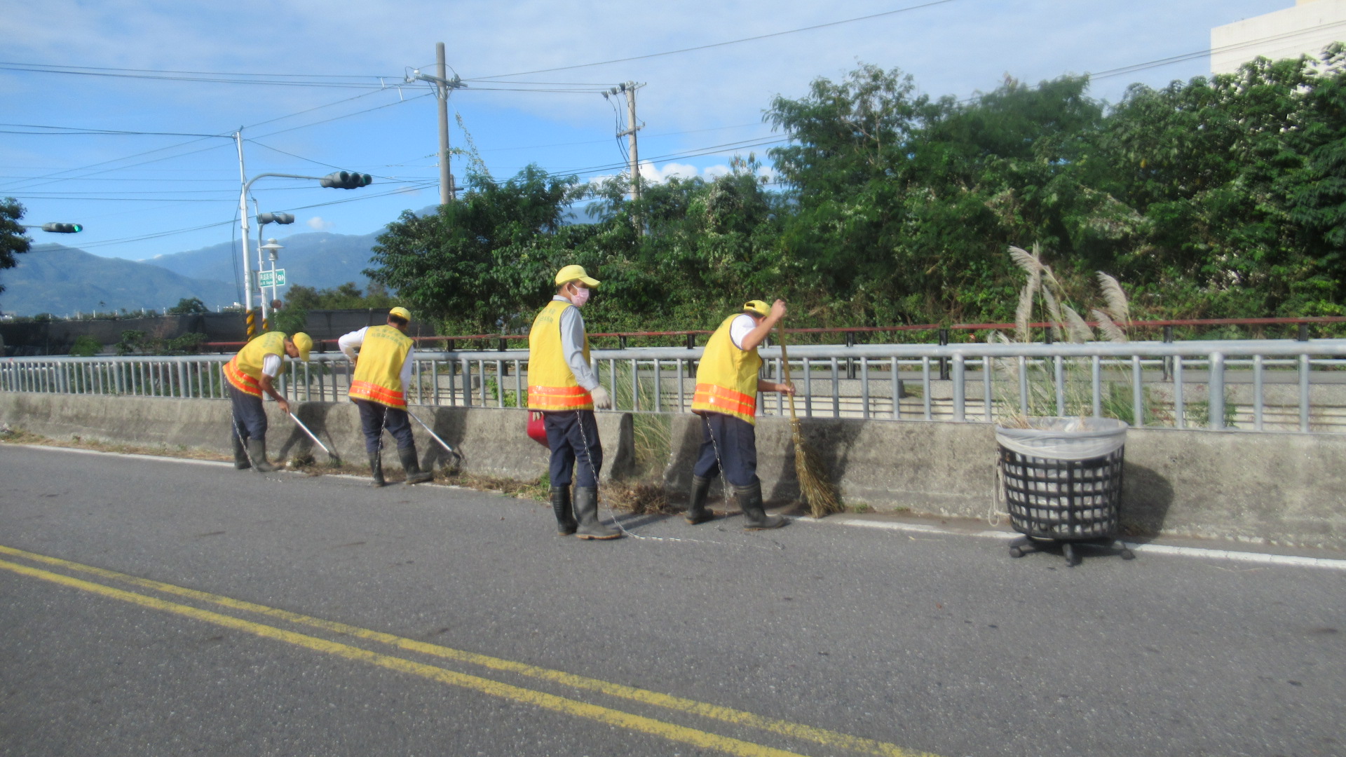 Our staff initiated cleaning up and sanitizing the environment in the nearby community on Dec. 17th